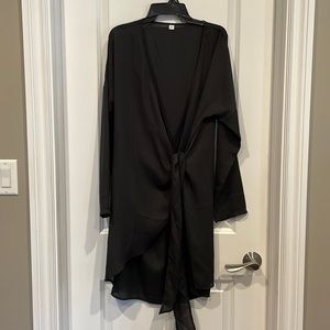 Ladies black cover up.